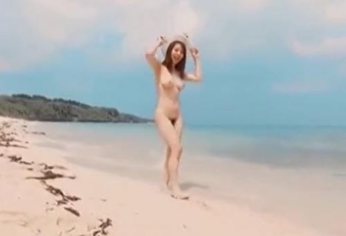 【園田みおん】S級美女の極上エロボディ！綺麗なビーチで巨乳フルヌード姿を披露！お宝イメージビデオ
