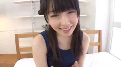 ☆ロリ水着☆「スク水姿の少女と濃厚フェラ」バックから突かれまくり★M字開脚披露★