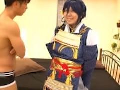 【桜木蘭】巷で名の知れたあの子がコスプレを着たまま男たちに犯される興奮…