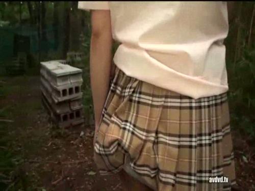 【JK】野外で巨乳の女子高生がパイズリしたり中だしセックスしちゃう