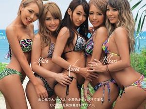 ★黒ギャル×乱交★媚薬で欲情した小麦色ボディの淫乱ギャルたちがド淫らレズSEX!!!!!