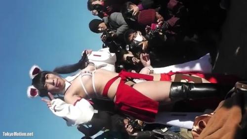 むっちりエロ巫女コスプレ