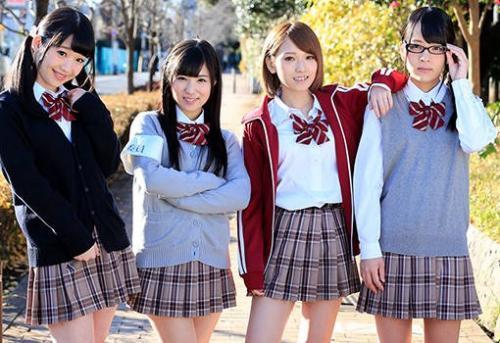 美少女JKが卒業記念の思い出作りに学校でエチエチSEX！【椎名そら あべみかこ 姫川ゆうな 栄川乃亜】