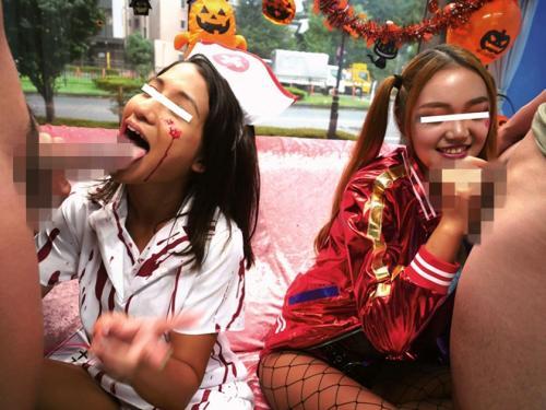 MM号　淫乱ビッチなハロウィン仮装ギャルと乱交セックス！！