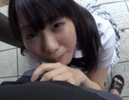 ◎ロリ/JC/美少女◎ナンパした喘ぎ声が最高な愛撫に愛液垂らしてフェラするエロエロ学生♡