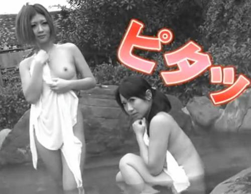 《タイムストップ》温泉で美女軍団の時間を操りエチエチSEX!!!