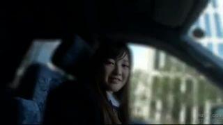 制服女子高生のフェラ顔射