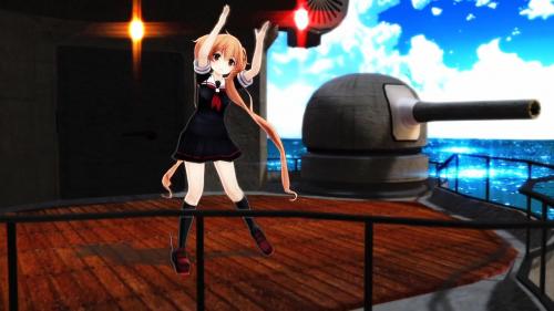 【HMV】キュートなツインテ少女が、パンチラから徐々にエロいことになっていくMMD。