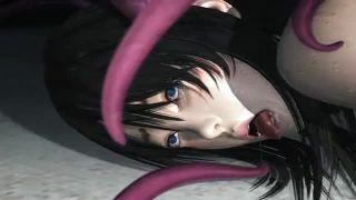 《3Dエロアニメ》触手に犯されるお姉さん