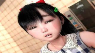 《3Dエロアニメ》先輩におまんこいじりされる美少女
