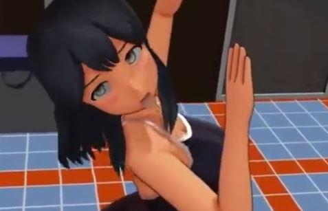 スク水JKがへんてこダンス
