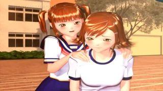 《3Dエロアニメ》体操服ブルマのお姉ちゃんを調教