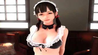 《3Dエロアニメ》ぐうかわ巨乳メイドちゃんとパコる