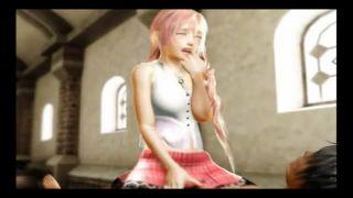《3Dエロアニメ》FF13セラの濃厚フェラがすごい