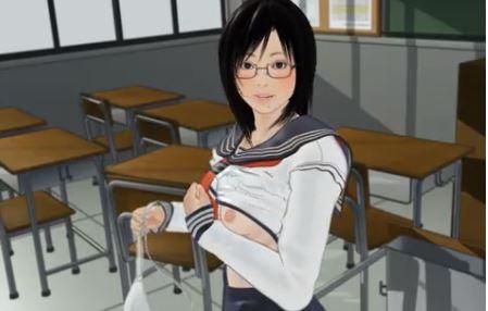 関西弁眼鏡セーラー服jkと教室エッチ