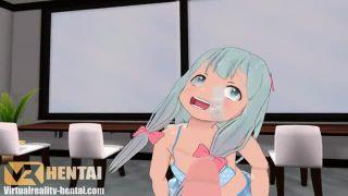 《3Dエロアニメ》お姉さんが固定ディルドでオナニーしちゃう