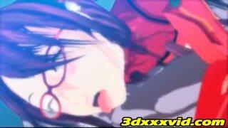 エヴァのメガネ女子とエッチ
