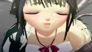 《3Dエロアニメ》電車で触手モンスターに襲われるjk