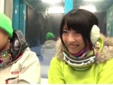 【ゲレンデの恋しませんか？】女子○生カップルが織りなすMM号での愛のメロディー♡