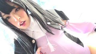 【男の娘】女子よりきれいだろ！コスした色白っ子のアナルを責めに責める！