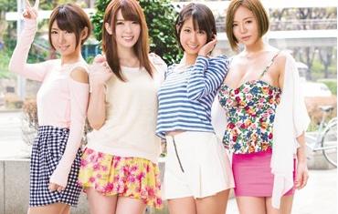 ”面倒くさいや！コンドームなしで❤”素人乱交パーティーに乱入した人気AV女優たちが生ハメ中出しさせちゃうハーレム状態に