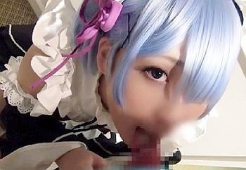「ご主人様のザーメンを味わいたいですぅ❤」美乳なリゼロのコスプレイヤーさんを撮影会で肉奴隷にした！