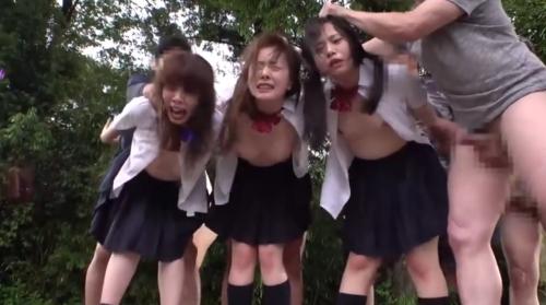 みんなで仲良く山奥に拉致られて犯された少女たち。誰も助けにこれない場所で絶望感に打ちひしがれながら凌辱される