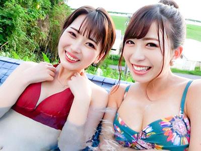『特別だね…♥♥』激カワ美女のお姉さん二人と沖縄旅行、市内観光からホテルでハメ撮り！
