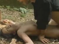 全裸で手足を拘束され犯される美熟女。マラをねじ込まれての鬼畜な輪姦、中出しレイプ