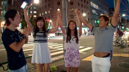 恵比寿でＡＶ女優と奇跡の遭遇!変態しみけんが巨乳黒ギャル「松本メイ」をガチナンパ！その場でハメ撮りセックスw