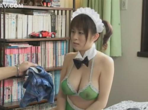 【青山菜々】デカ乳メイドの生意気なお口にはおちんぽをぶち込んでエチ乳には挟んで誰がご主人様なのかわからせてやらないとなぁ！