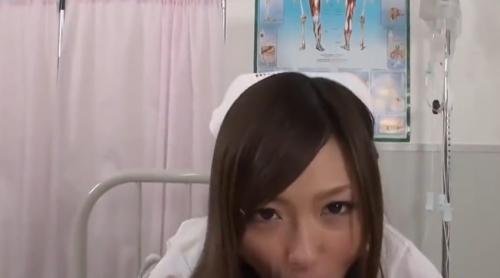 【瀬名あゆむ】巨乳なら天下取ってたレベルの激カワナースのじゅぼじゅぼノーハンドお口ご奉仕であっという間にどぴゅぴゅ！！