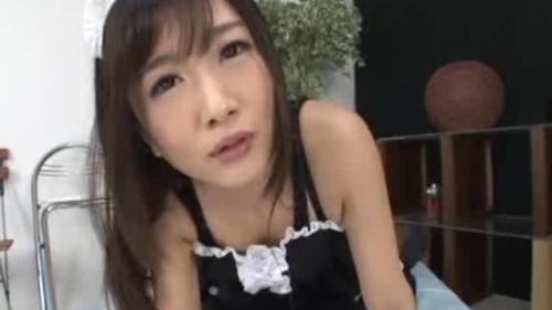 【大槻ひびき】鉄板美少女メイドのご奉仕ノーハンドフェラに即昇天
