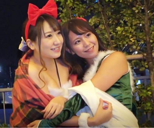 「こんなに酔わせてどうするのーーー？」深夜徘徊するコスプレ女はくそビッチ！サンタ少女ふたりが破廉恥乱交ナイトｗｗｗｗｗ