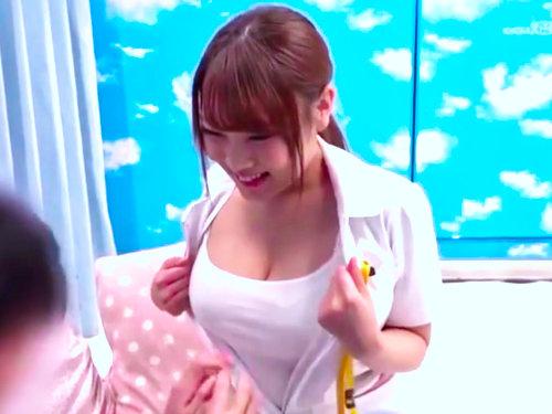 あたしの爆おっぱい好きですか･･･？白衣を脱げば美爆乳でっけぇｗｗｗｗｗｗ仕事中なのに童貞くんを筆おろししちゃう神天使♪