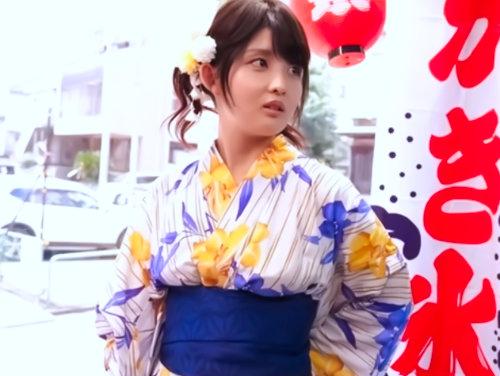 浴衣を脱がせばこんもり美巨乳おっぱい？！「ハレンチ野球拳ｗｗｗ」花火大会でMM号…極上マンコに中出しされた浴衣ギャル