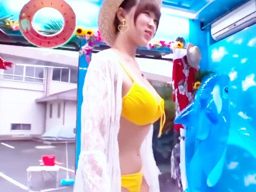 ビキニ巨乳娘が感度アゲアゲSEX不可避やん？！ドスケベ体型の激ロリ美少女！「中で射精して♪」MM号で大活躍ｗｗｗｗｗｗｗ