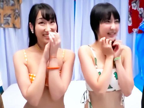 健康日焼けがくそエロｗｗｗｗｗ真夏ビーチのビキニ娘は鉄板なんか？！友達同士でMM初乗車…人生初4P体験に絶叫アクメ