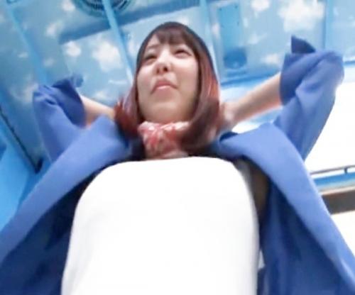 デパート受付嬢がキターーーッ！制服姿のまま爆乳エロボディをたっぷりイジられメチャイキしとるぅ！！