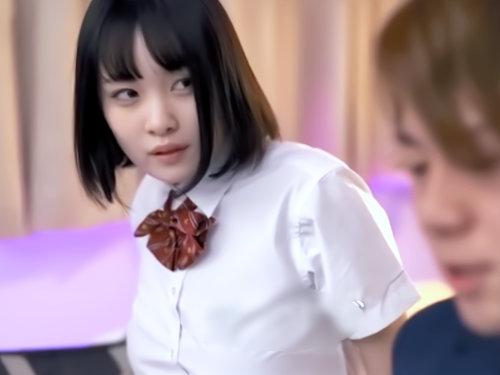 センセイ､､あたしに挿入したいでしょ･･･？可愛い女子生徒の乳誘惑？！ベロチュー手コキで挑発されたらSEX確定じゃん♡