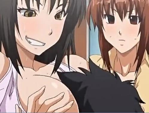 久しぶりに帰宅した窒息するほど姉妹のおっぱいで溺らされたエロアニメ動画