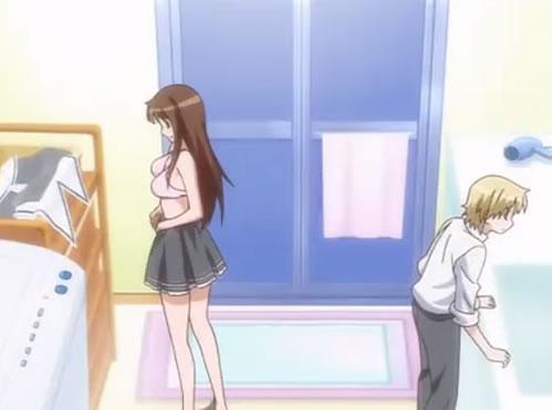 ビッチなお姉ちゃんとの久しぶりの入浴はおちんこビンビン確定なんですｗｗｗエロアニメ動画
