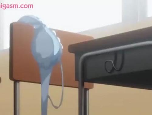 激カワ女子高生に誰もいない学校に案内されて教室で全裸濃厚セックスするエロアニメ動画