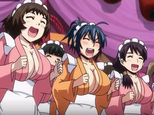 新人のおっぱいたちをお金の力でどうとでも出来るエロ時代のエロアニメ動画