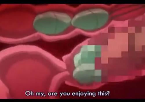 キモ男のチンポと複数のローターを2穴に沢山挿入されてイキまくりな美少女のエロアニメ動画