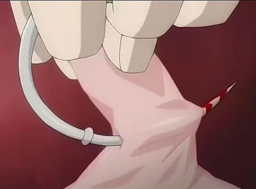 奴隷メイドッ！乳首コリコリイジメられてビンビンに勃起したところでピアスを通されるエロアニメ動画