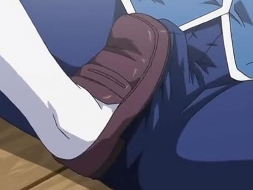 女子校に一人だけの男の俺はビッチ女子たちに足蹴にされて射精しちゃう失態を初日に喰らうエロアニメ動画