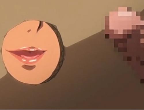 こんなの耐えられまテン♥チンポの達人に変態的な格好でフェラ抜きさせるエロアニメ動画