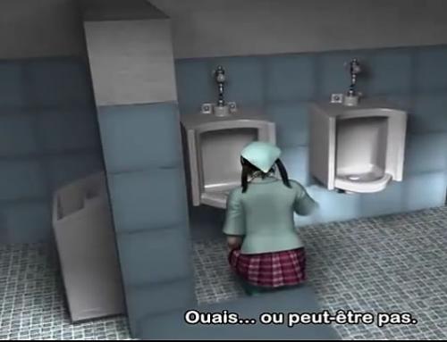『3Dエロアニメｘレイプ』トイレ掃除のアルバイトの女子高生を狙い撃ちするエロアニメ動画