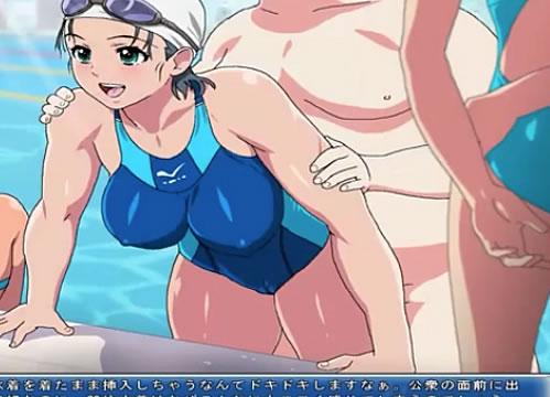 時間を停止して健全なアスリートおまんこにデブのDNAを宿り付けるエロアニメ動画